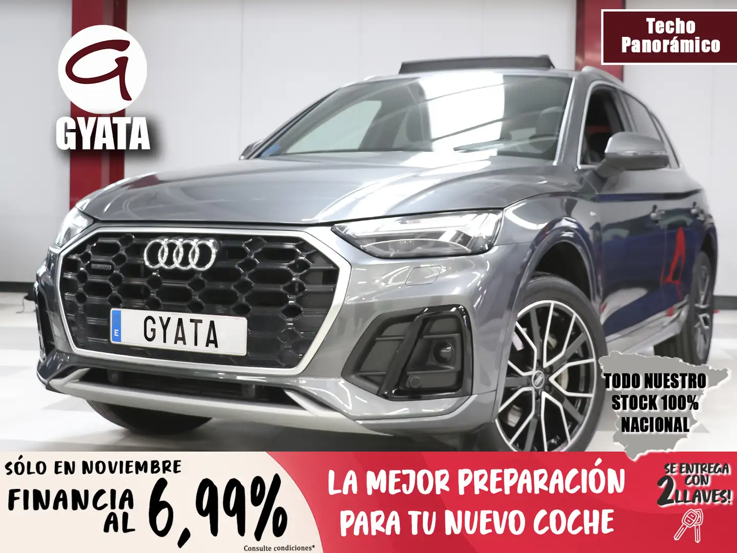 Audi Q5 55 TFSIe S line quattro-ultra S tronic Grijs - 1