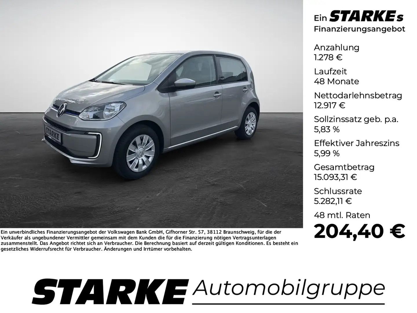 Volkswagen e-up! move up! Argintiu - 1