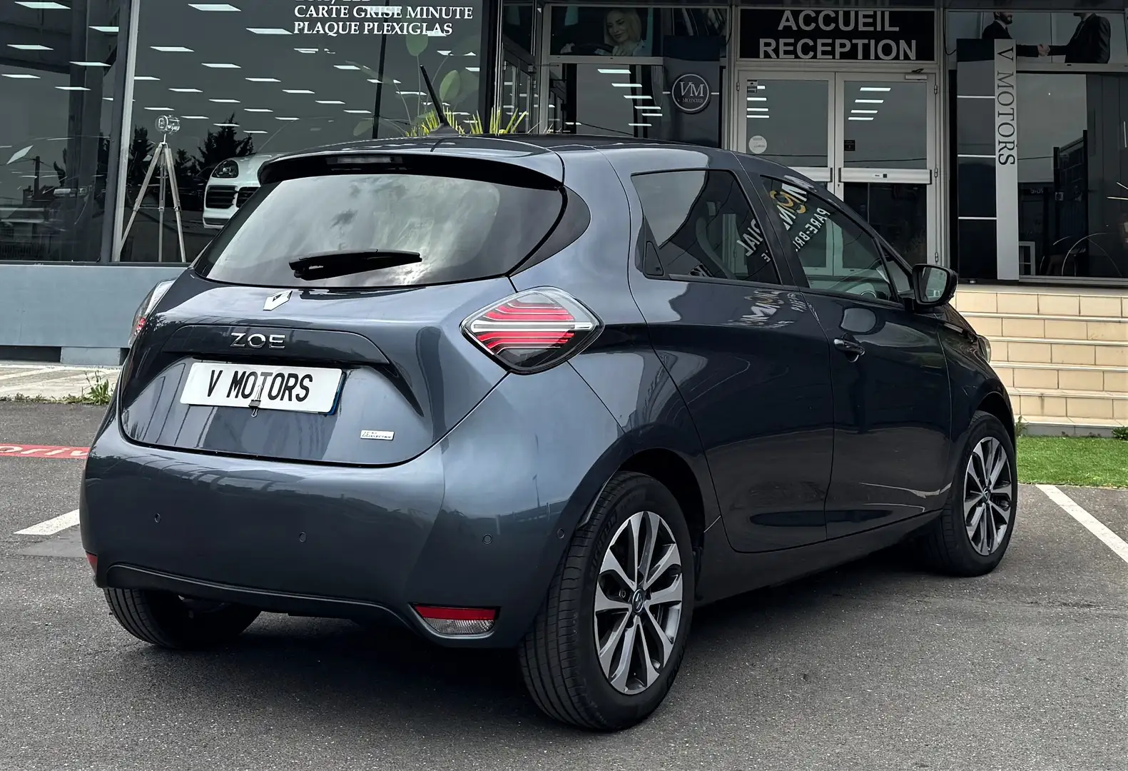 Renault ZOE R135 ZE 50 Intens New Facelift Design' 1er Main Gris - 2