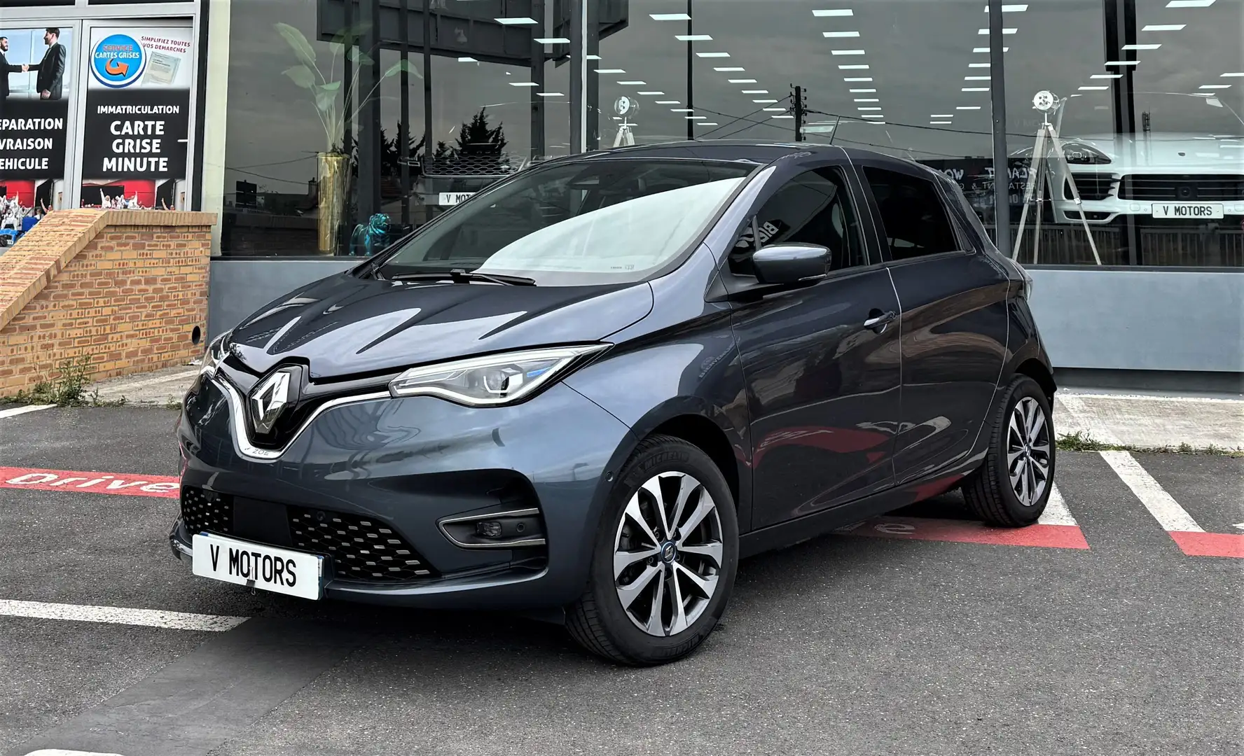 Renault ZOE R135 ZE 50 Intens New Facelift Design' 1er Main Gris - 1