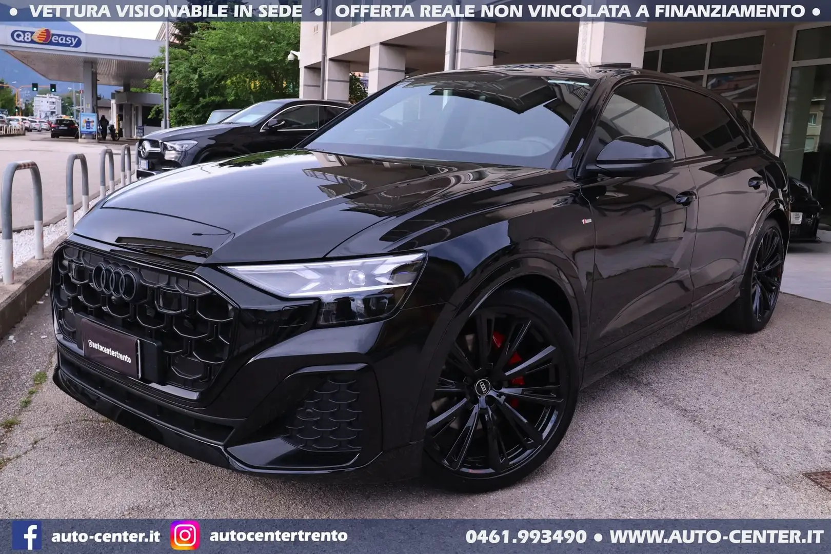 Audi Q8 50 TDI quattro S-line BLACK 23 TETTO 4RUOTESTERZA Nero - 2