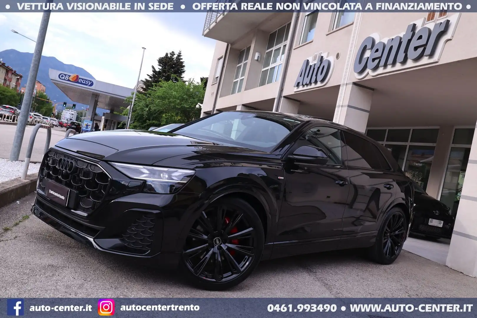 Audi Q8 50 TDI quattro S-line BLACK 23 TETTO 4RUOTESTERZA Nero - 1