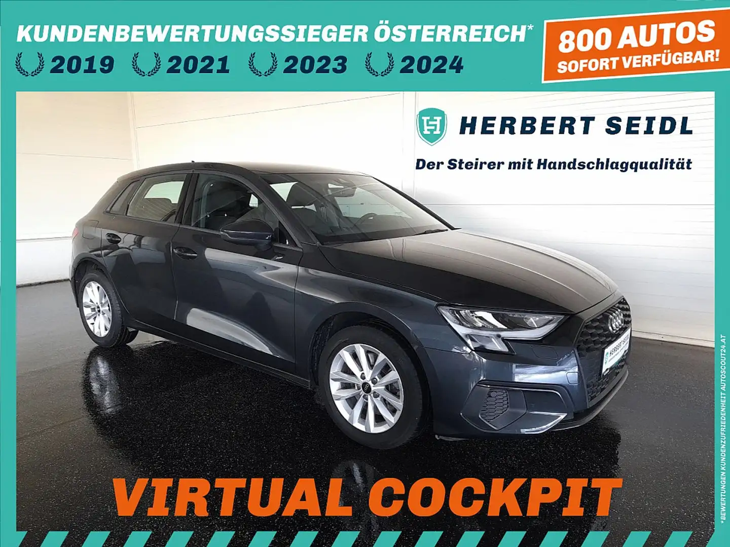 Audi A3 SB 30 TDI *LED / NAVI / VIRTUELL / TEMPOMAT / 2... Grau - 1