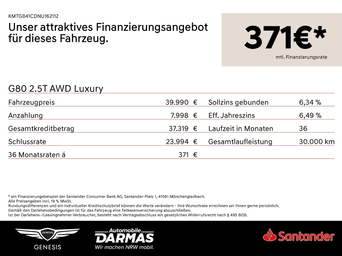Genesis G80 G80 2.5T AWD Luxury - 2