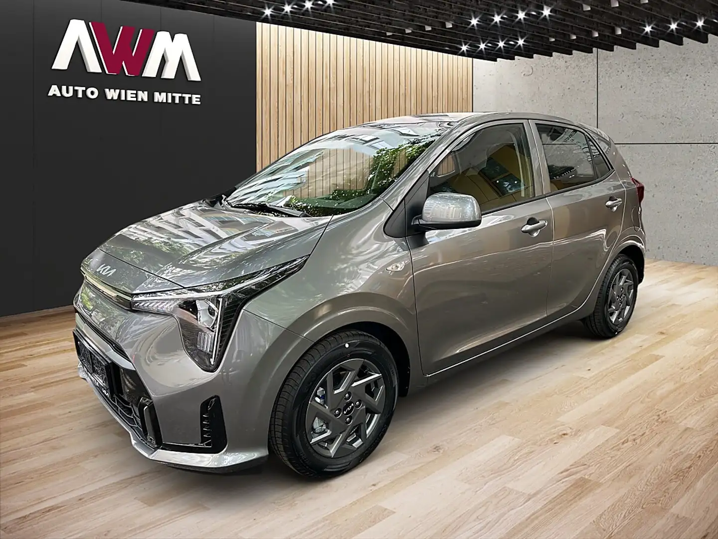 Kia Picanto 1,0 GDI Silber 5 Stz. Aut.| AUTO WIEN MITTE Grau - 1