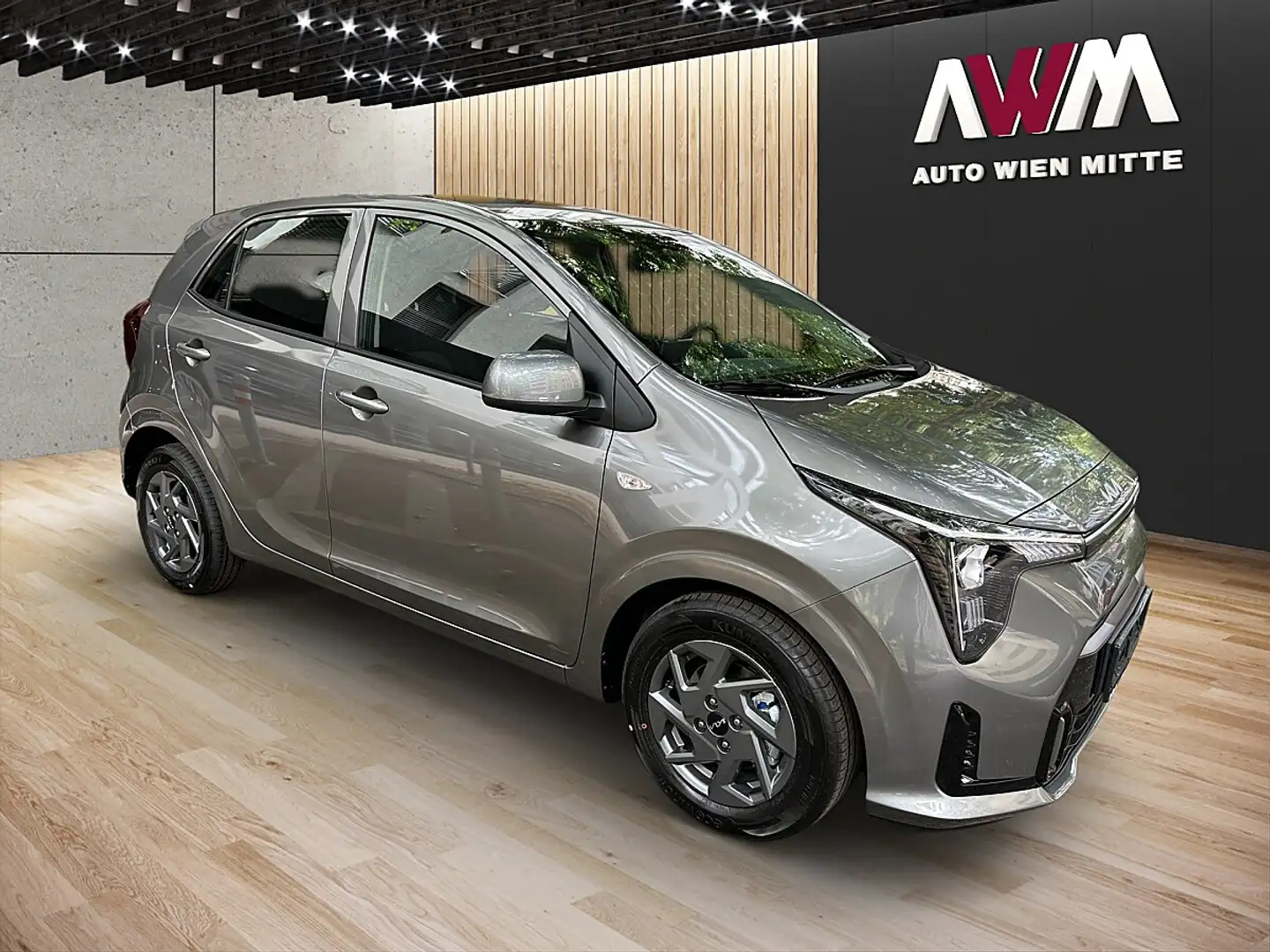 Kia Picanto 1,0 GDI Silber 5 Stz. Aut.| AUTO WIEN MITTE Grau - 2