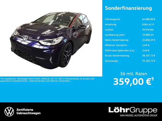 Volkswagen ID.3 GTX Performance Fire+Ice IQ Light, Navi