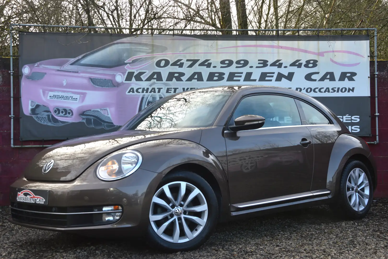 Volkswagen Beetle 1.6CR TDi NEUF NAV SENS AV/AR CLIM 82.641KM GAR Brun - 1