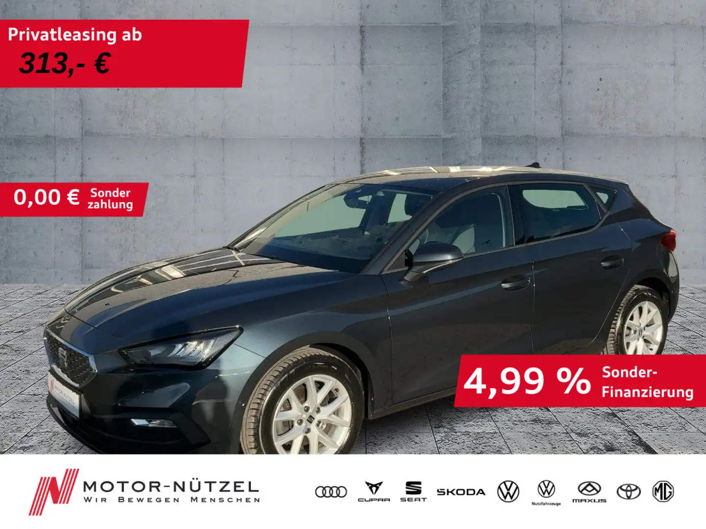 SEAT Leon 2.0 TDI DSG STYLE LED+ACC+NAV+SHZ+RFK+2xPDC Grau - 1