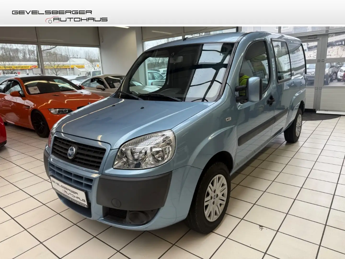 Fiat Doblo 1.3 JTD SX Maxi Kasten 1.Hand 21.413 km PDC met. e Azul - 1