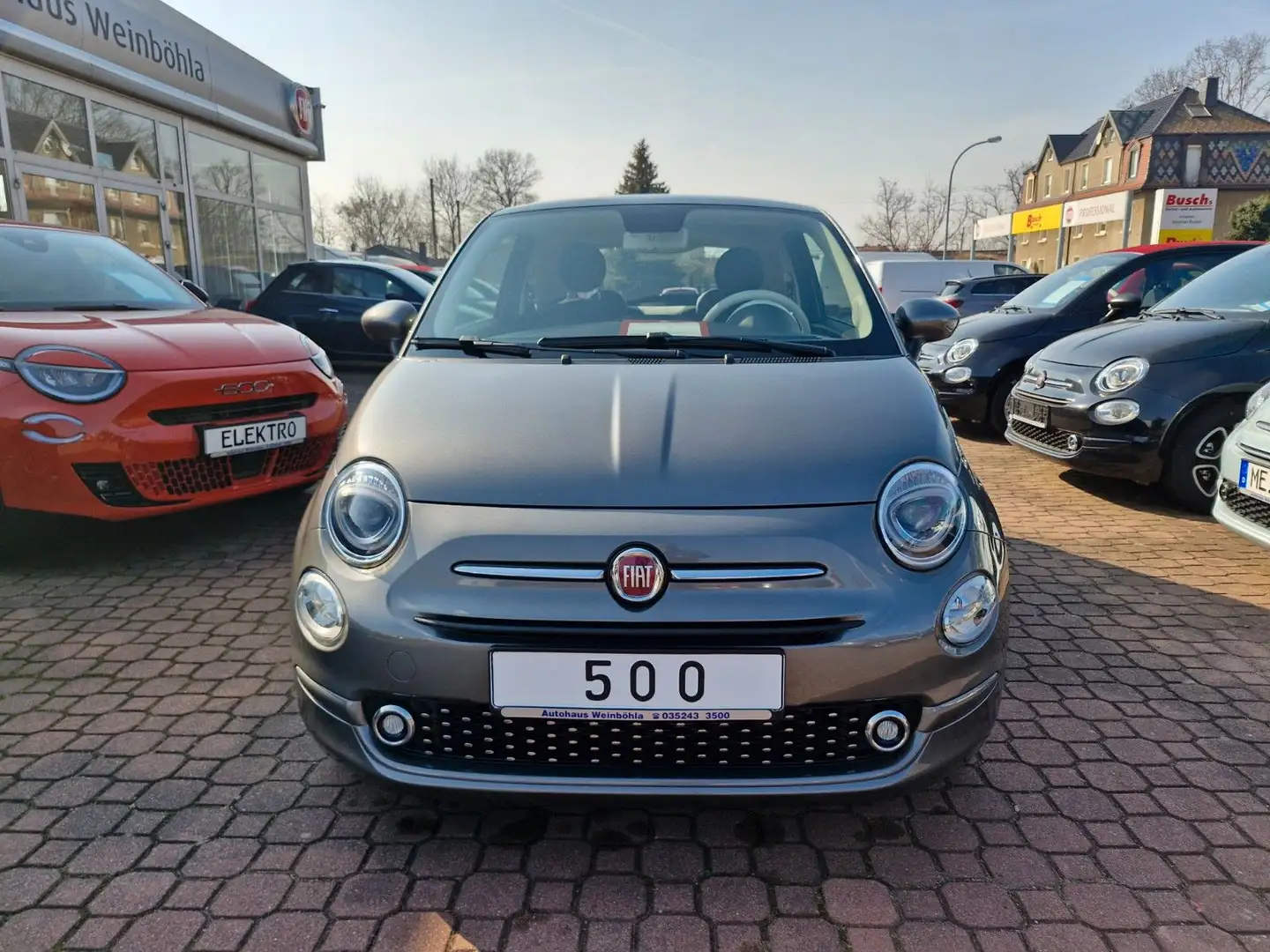 Fiat 500 Dolcevita-el. Schiebedach- LM Grau - 2