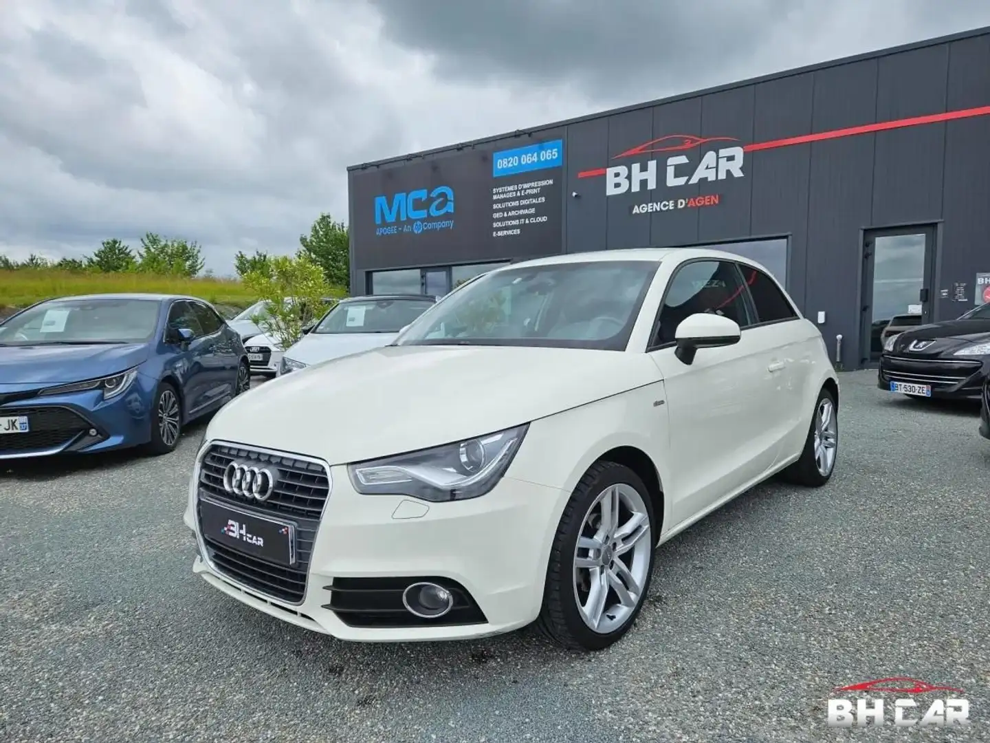 Audi A1 1.2 TFSI 90 S-LINE Blanc - 1