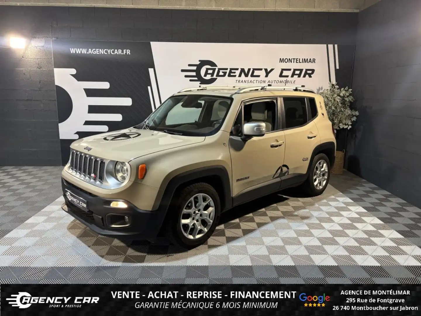 Jeep Renegade Limited 1.4 MultiAir 140ch Boite Automatique Beige Beige - 1