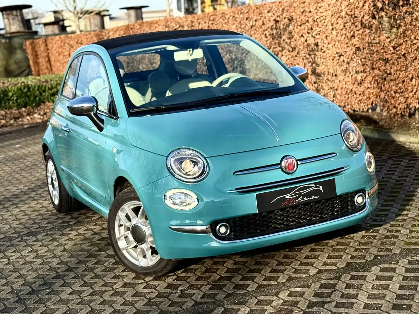 Fiat 500C 1.2i Anniversario *GPS*CLIM*GARANTIE* Bleu - 1