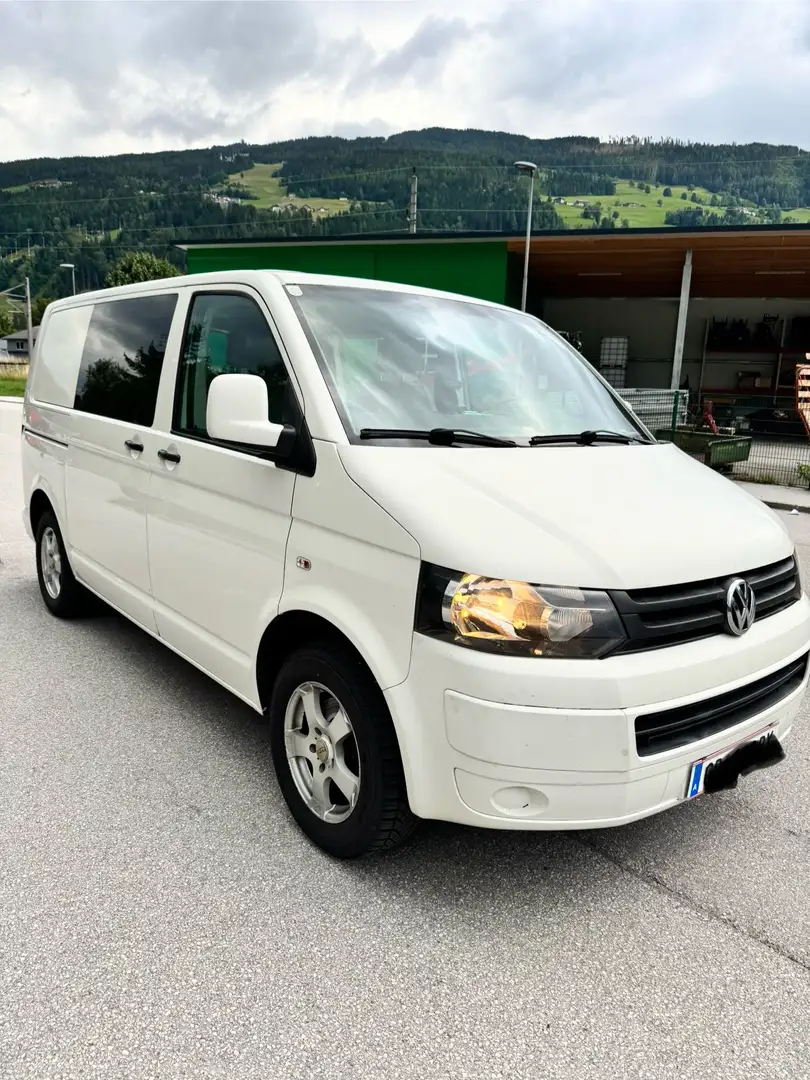 Volkswagen T5 Transporter 2.5tdi allrad Blanc - 1