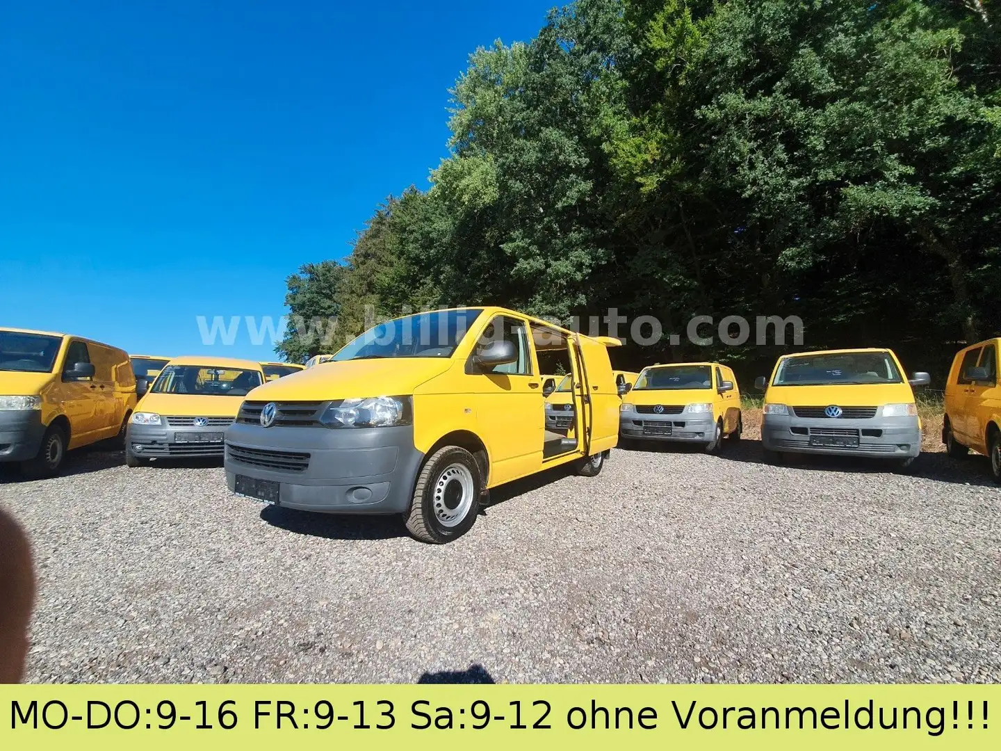 Volkswagen T5 Transporter 2.0TDI EU5*2xSchiebetüre*1.Hand* Gelb - 2