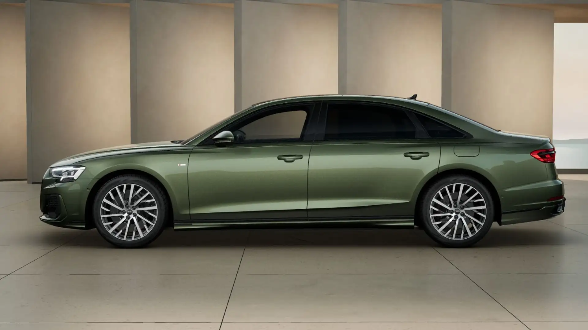 Audi A8 Lang 60 TFSIe qu. S line Nacht*B&O*HuD*Pano Vert - 2