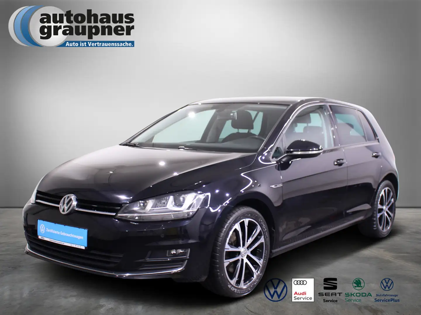 Volkswagen Golf VII 1.4 TSI DSG Lounge SHZ NAVI STANDHZ Black - 1