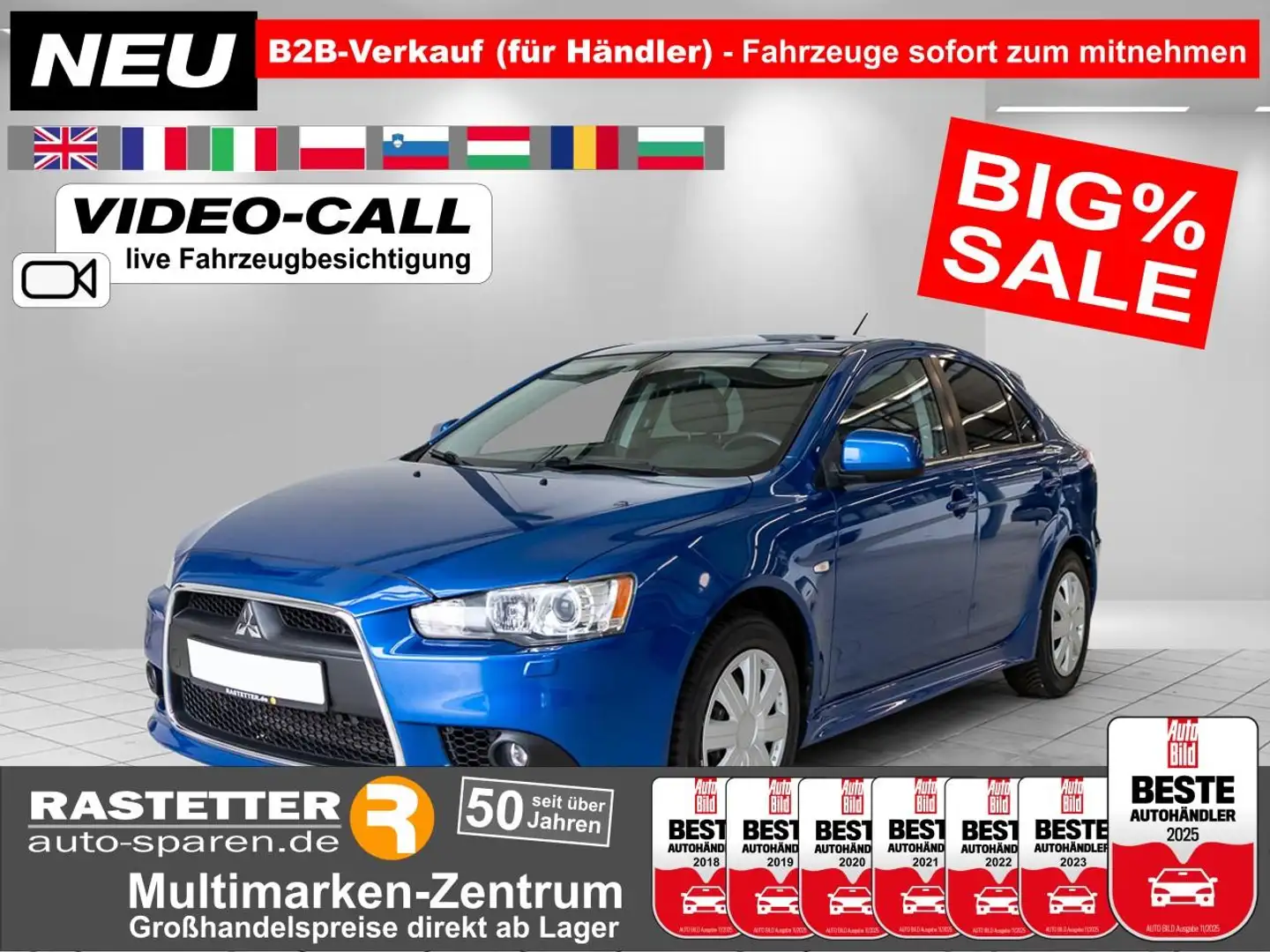 Mitsubishi Lancer Sportback 1.8 CVT Leder+Rockford+BiXenon+SHZ+PDC+P Blu/Azzurro - 1