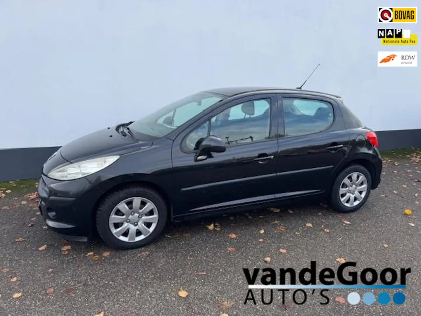 Peugeot 207 1.4-16V Color-line, '07, 5-drs, airco, trekhaak ! Zwart - 1