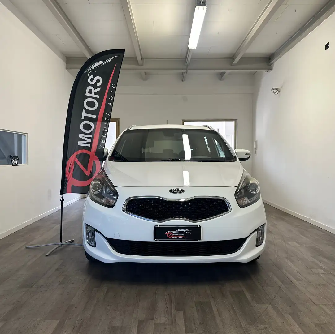 Kia Carens Carens 1.7 crdi Class 115cv 7 POSTI GANCIO TRAINO Biały - 1