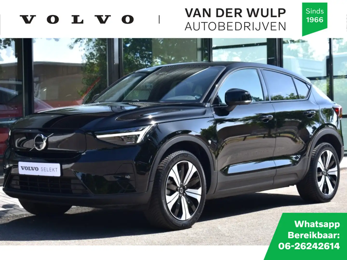 Volvo C40 Twin Intro Edition 408Pk/78kWh | Getint glas | Tre Zwart - 1