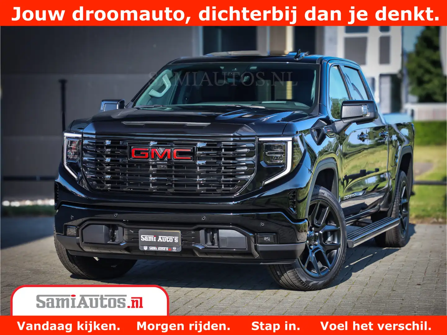 GMC Sierra DENALI 6.2 V8 426PK Full Option | De Meest Luxe Pi Schwarz - 1