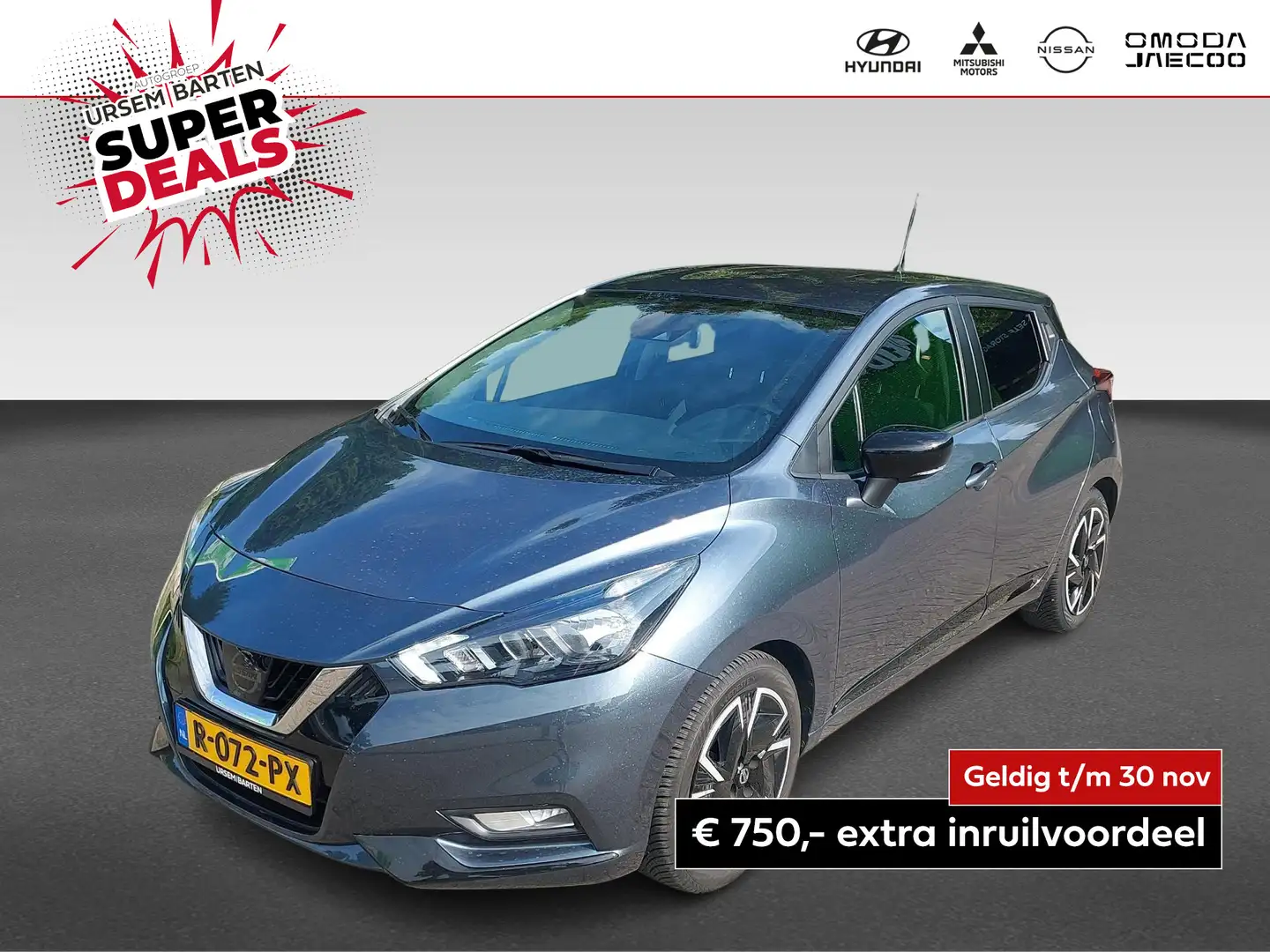 Nissan Micra 1.0 IG-T N-Design Bose Grijs - 1