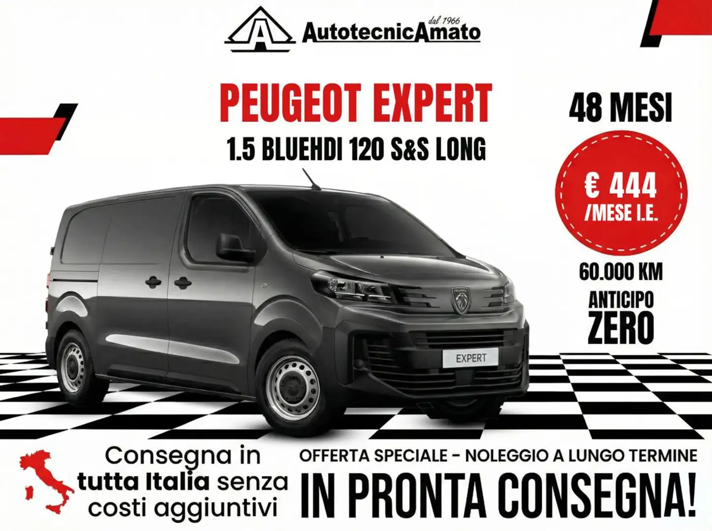 Peugeot Expert 1.5 BlueHDi 120 S&S Long Grigio - 1