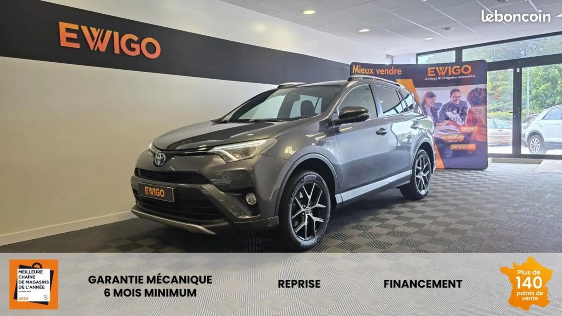 Toyota RAV 4 2.5 197H 155 HYBRID FULL-HYBRID DESIGN 4X4 CVT BVA Grijs - 1