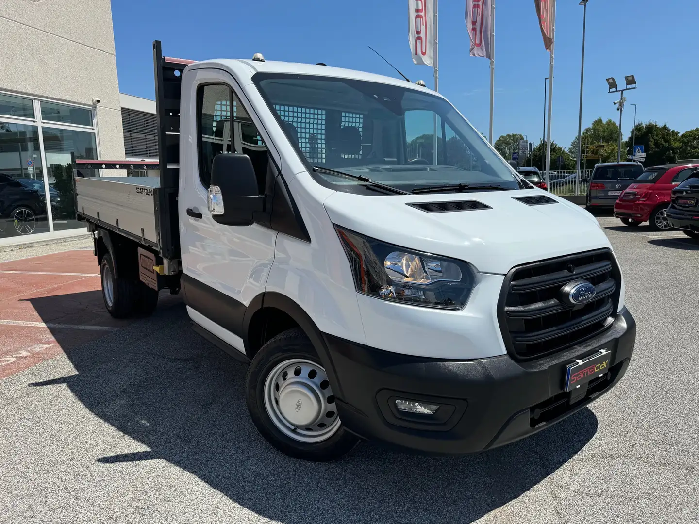 Ford Transit 350 2.0 DIESEL RIBALTABILE SCATTOLINI RUOTE GEMELL Bianco - 1