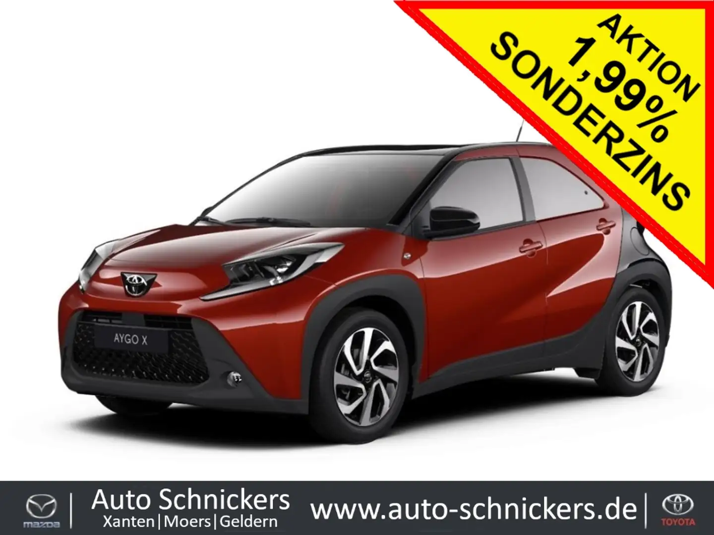 Toyota Aygo X TEAMPLAYER+CPLAY+MODEL2024+SONDERAKTION Rot - 1