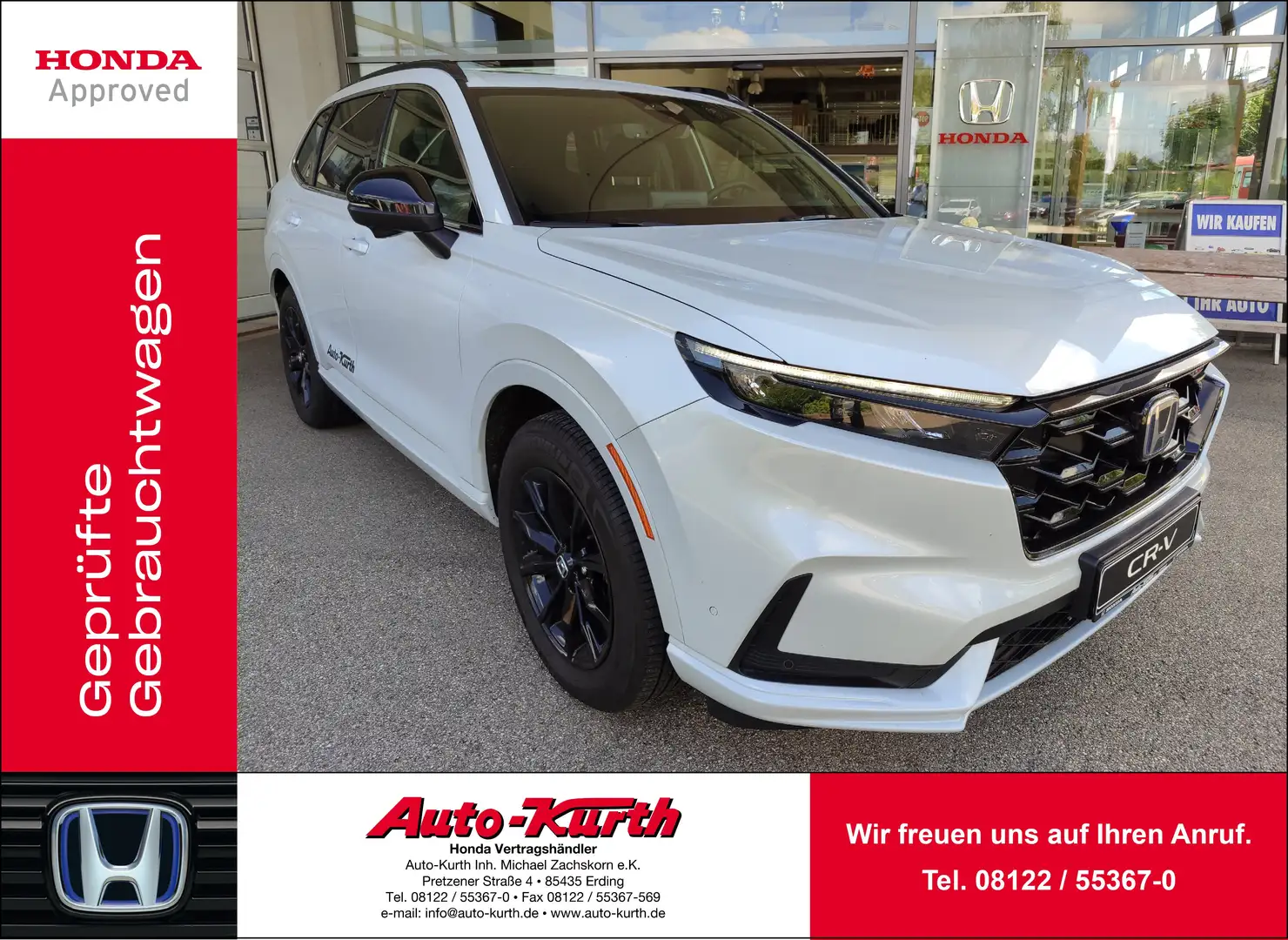 Honda CR-V e:PHEV 2.0 i-MMD Hybrid 2WD Advance Tech -HUD Weiß - 1