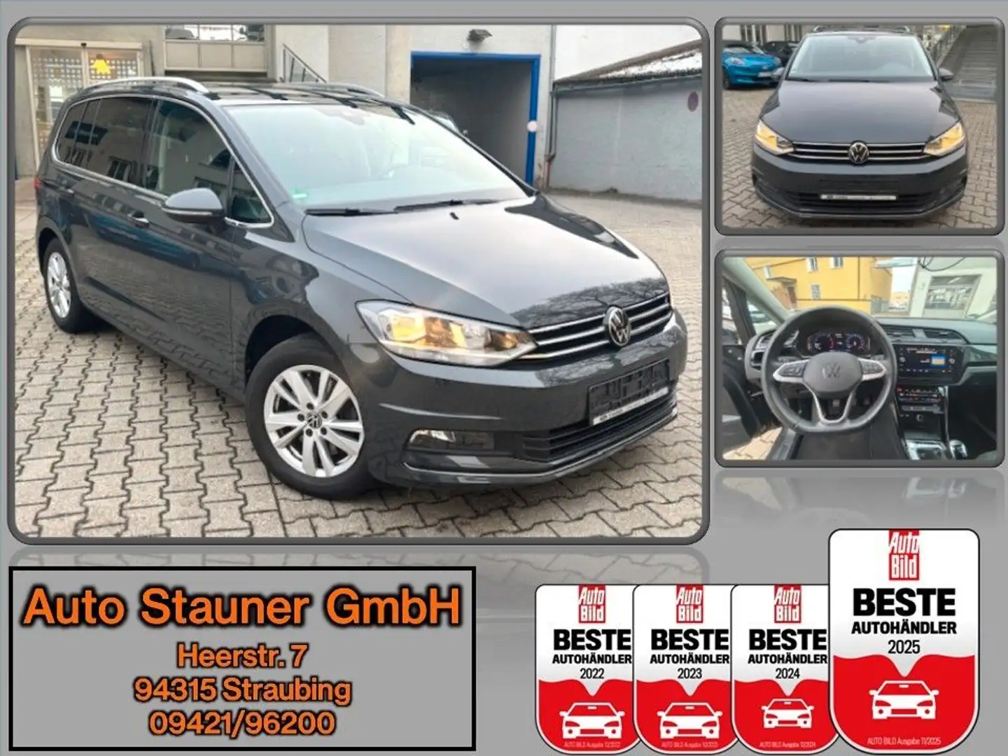 Volkswagen Touran Highline 1.5 TSI iACC/KAMERA/MASSAGE/ Grau - 1