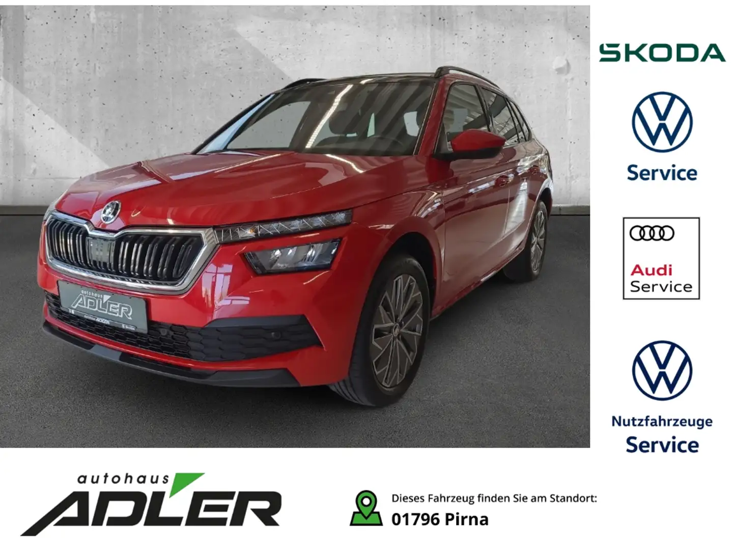 Skoda Kamiq Clever 1.5 TSI Panoramadach Rückfahrkamera crvena - 1