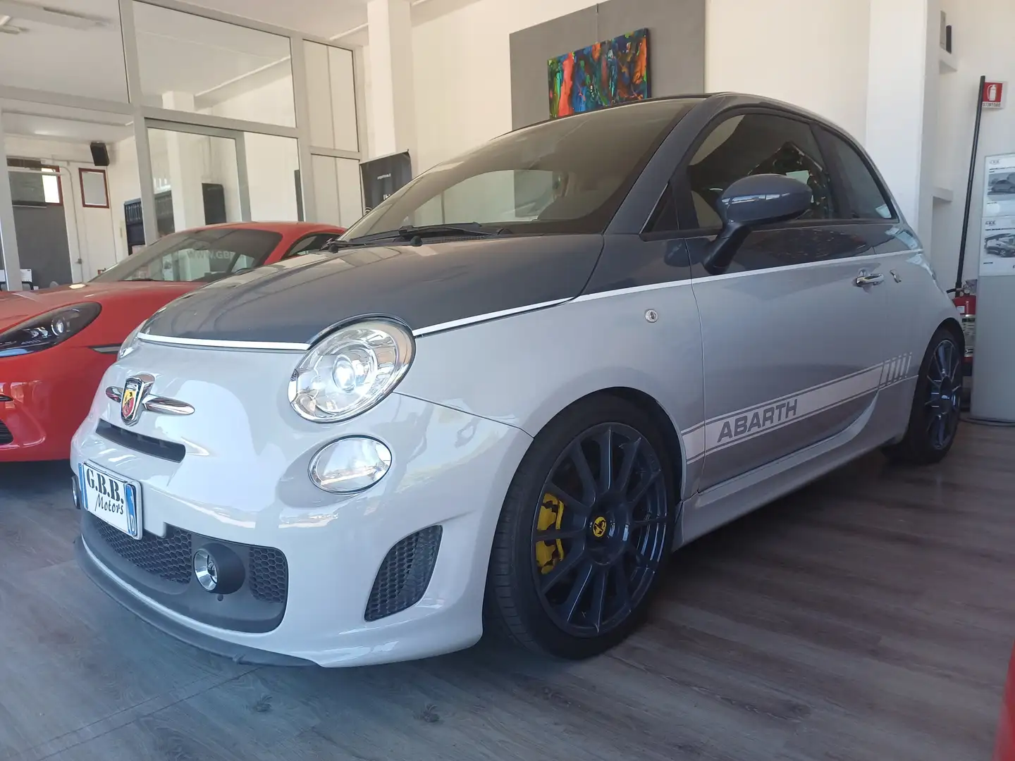 Abarth 500C 500C/595C 1.4 16v t. t-jet bicol. 140cv MTA Grigio - 2