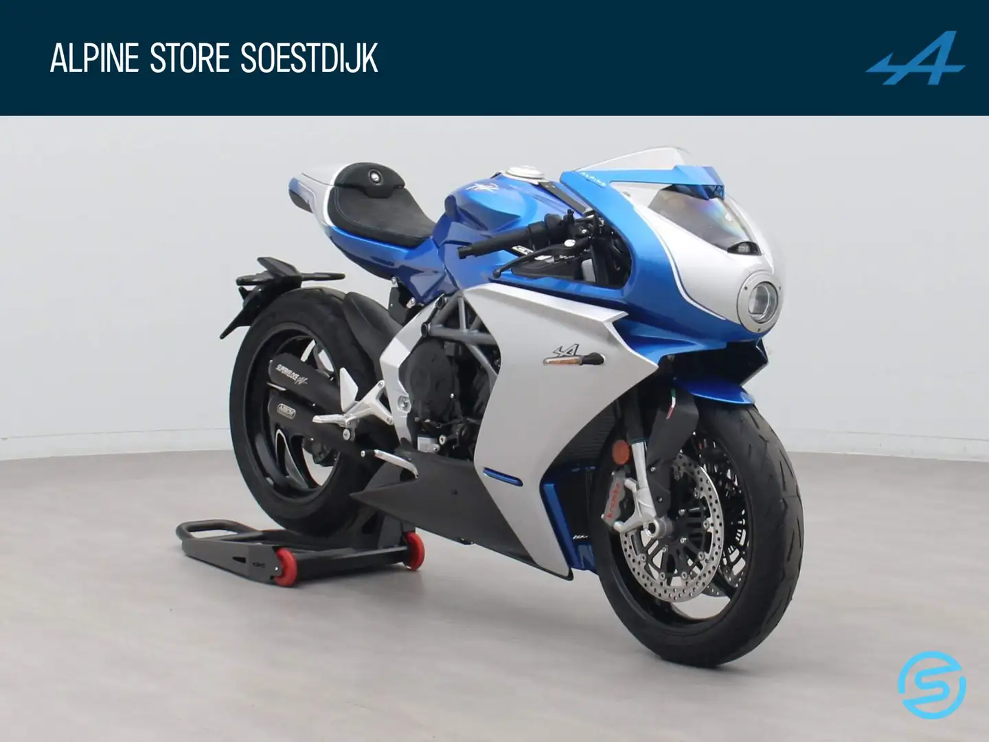 MV Agusta Superveloce 800 147pk Alpine Editie Nr 076/110 Arrow race uitlaat Синій - 1