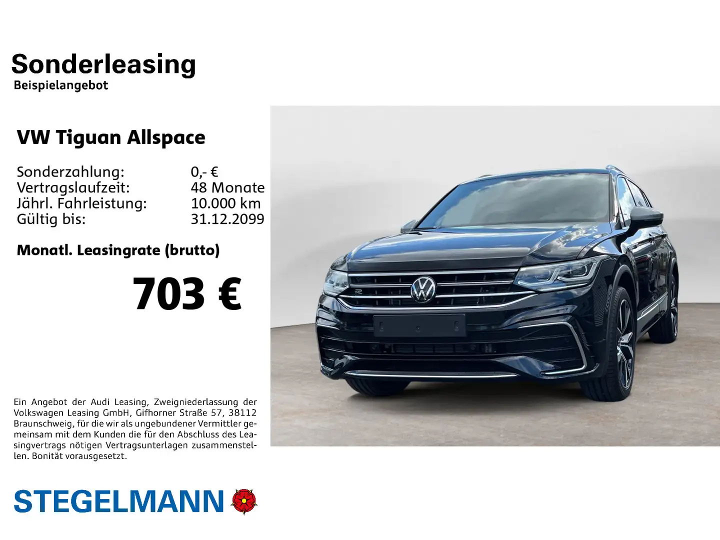 Volkswagen Tiguan Allspace TSI 4M*DSG*R-Line*20Zoll*Matrix Schwarz - 2