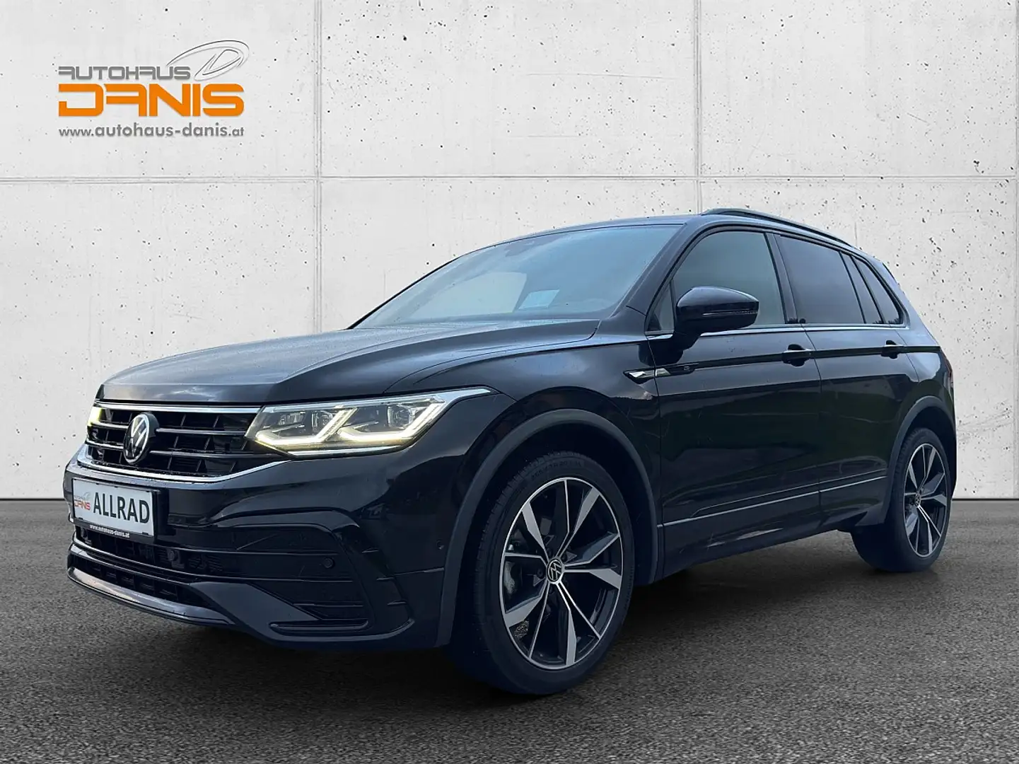 Volkswagen Tiguan 2,0 TDI 4Mot R-Line DSG Blackline Pano/Virtual/... Schwarz - 1