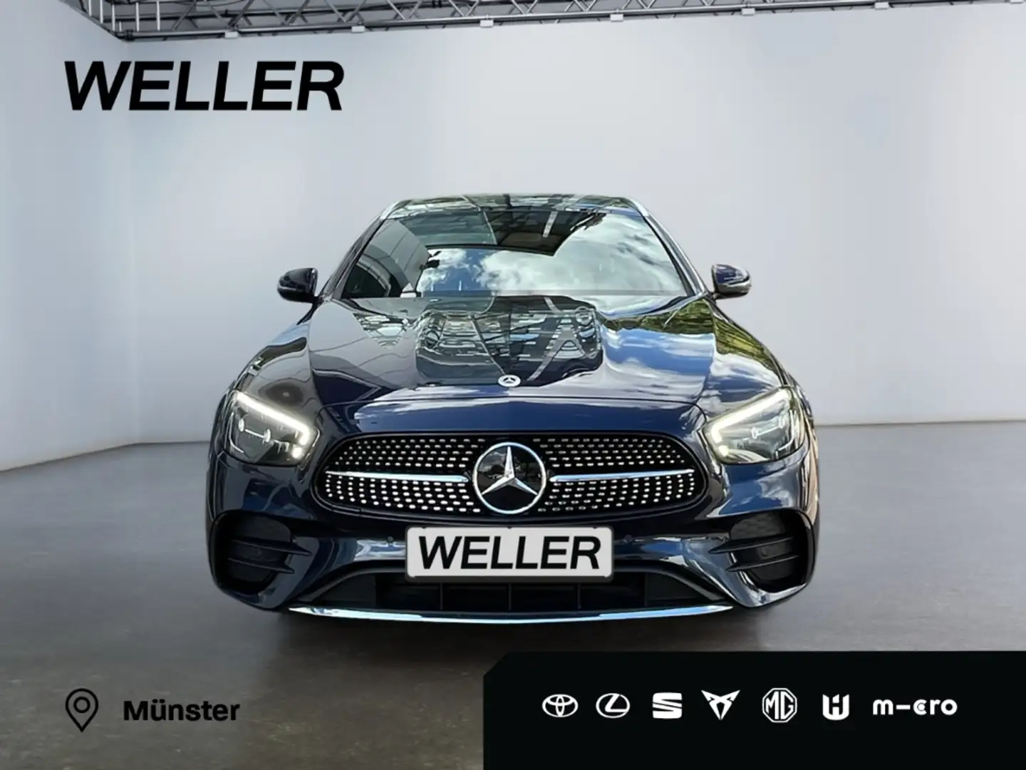 Mercedes-Benz E 400 d 4M T 9G AMG *Multibeam*Pano*Burm.*Distr+* Blau - 2