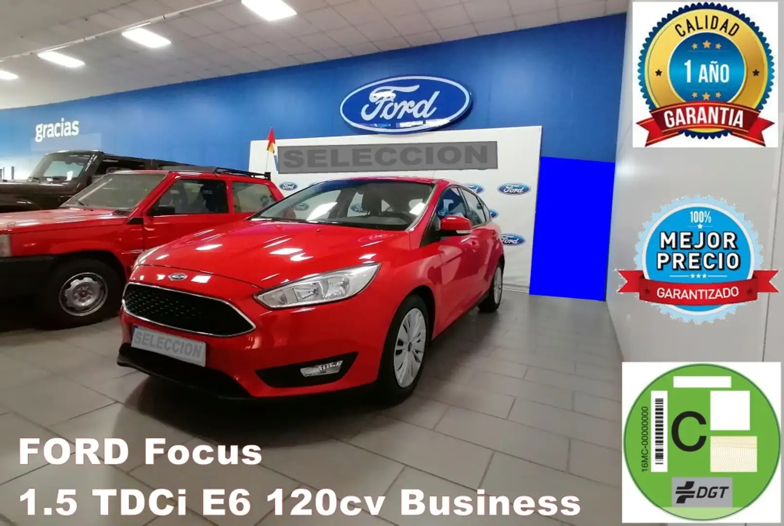 Ford Focus 1.5TDCi Business 120 Rood - 1