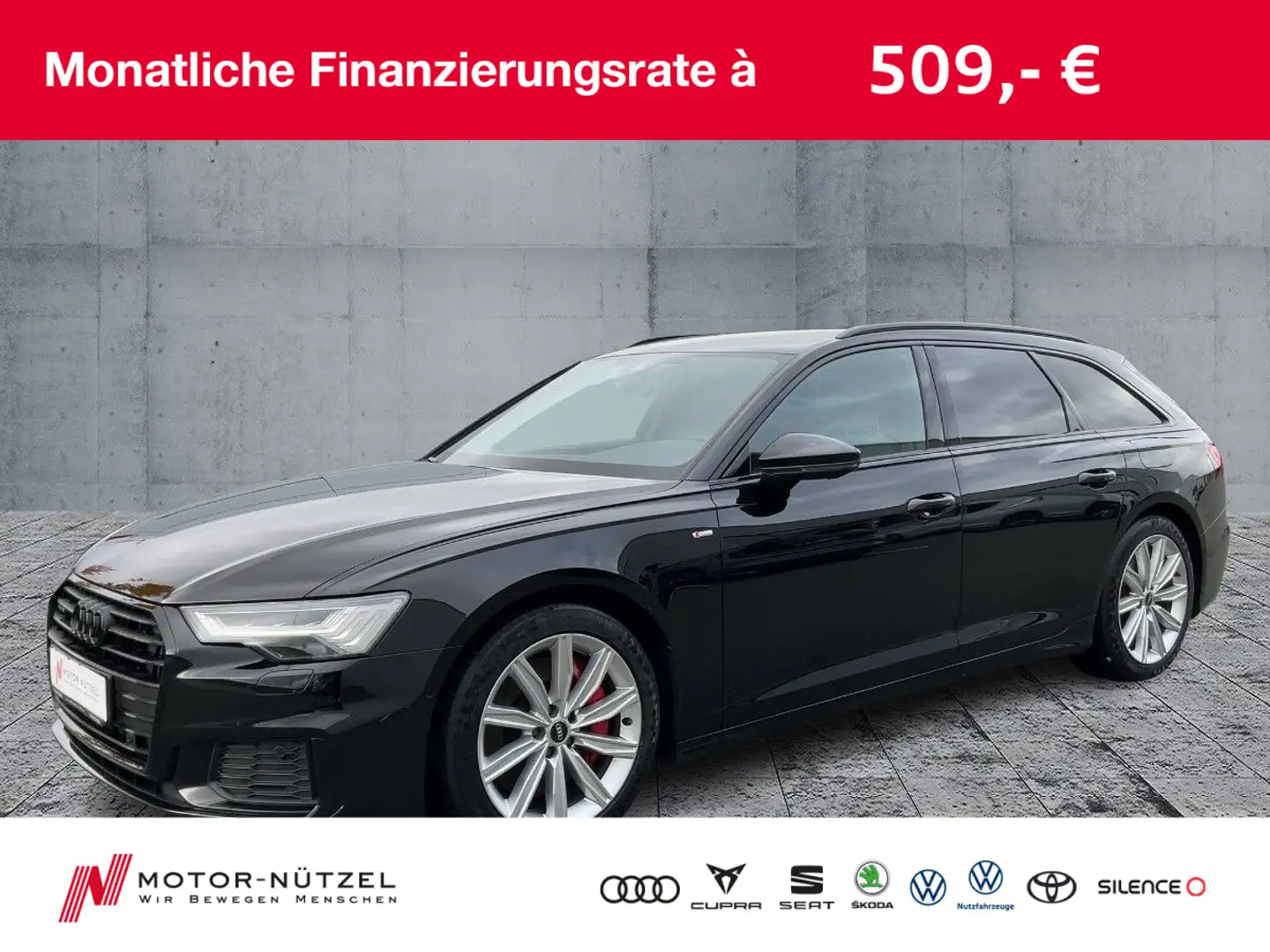 Audi A6 55TFSI S-TR QU SPORT MATRIX+NAV+APP+SHZ Schwarz - 1