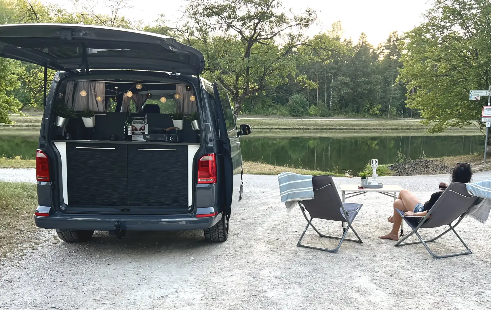 Volkswagen T6 California California Style Camper Küche Bett Top Grau - 1