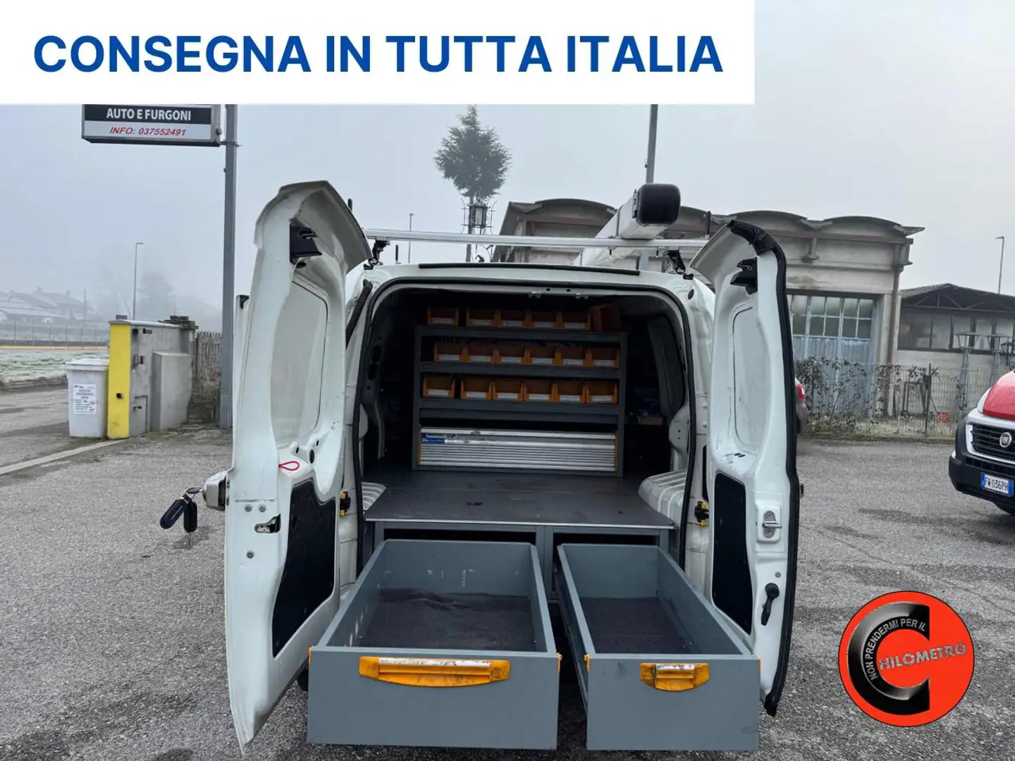 Fiat Fiorino 1.3 MJT 80 CV ALLESTITO-SENSORI-PORTAPACCHI- Bianco - 2
