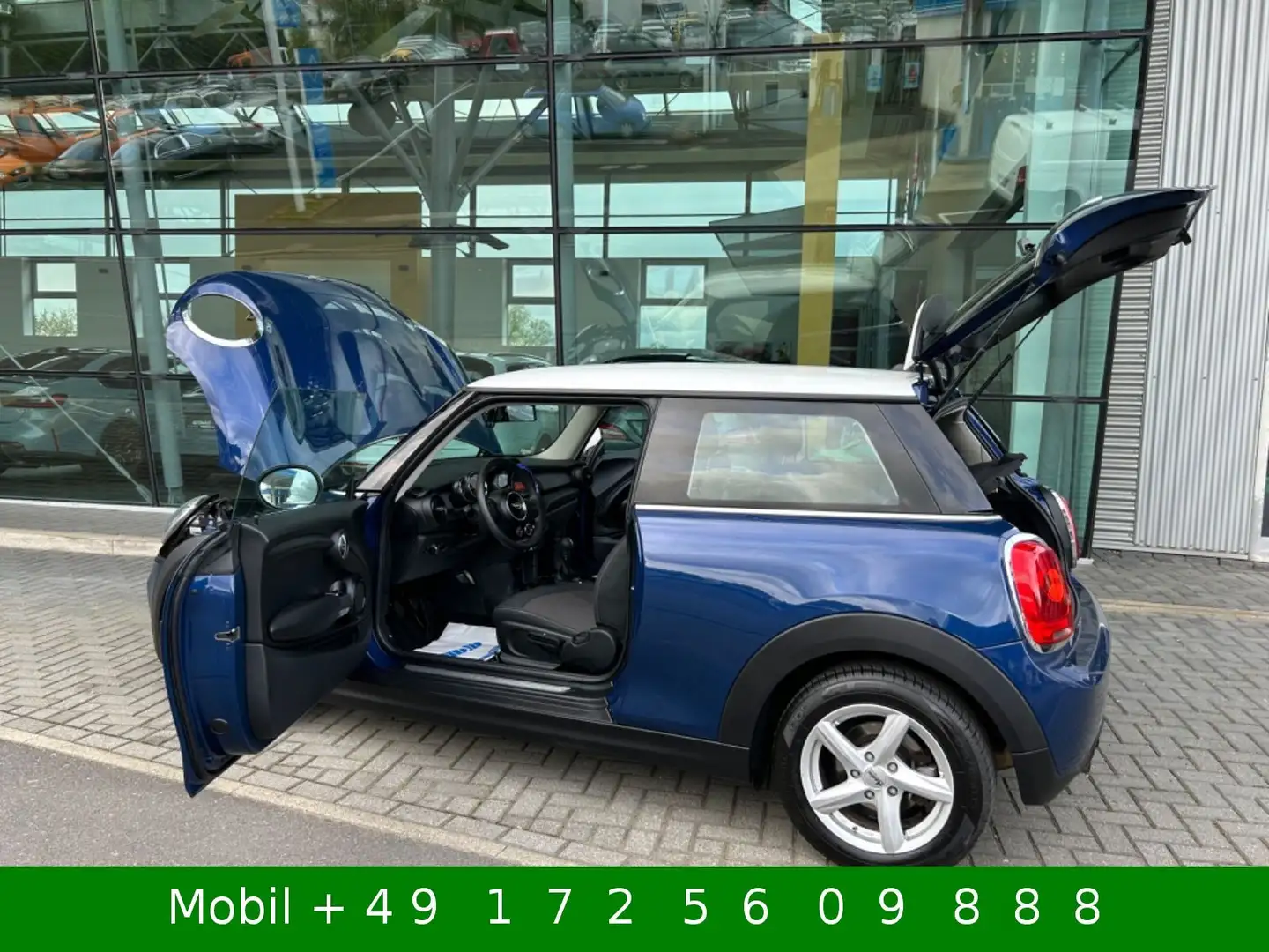 MINI Cooper Pepper 1,5 Diesel Blau/Weiß Blau - 1