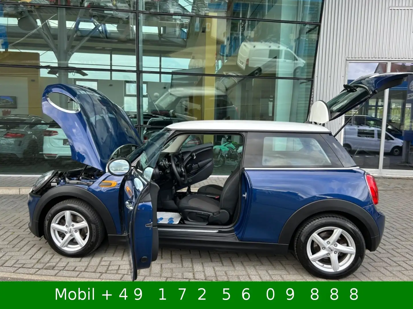 MINI Cooper Pepper 1,5 Diesel Blau/Weiß Blau - 2