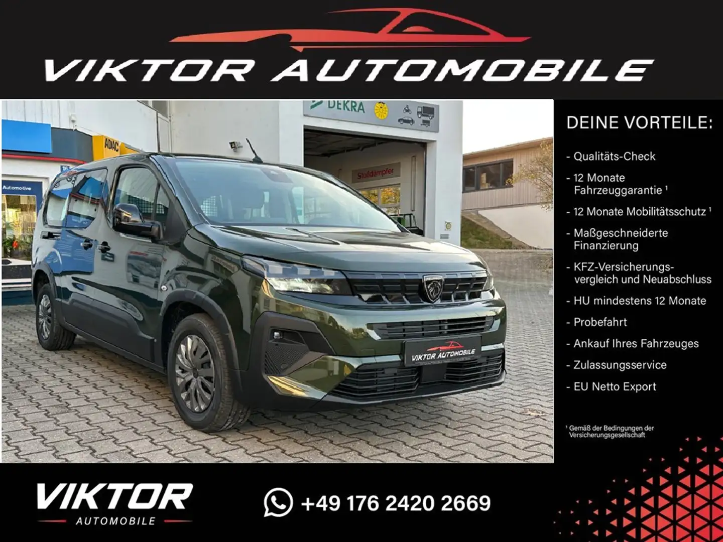 Peugeot Rifter 1.5 Diesel 130 L2 Automatik "ALLURE" BESTELLAKTION Grün - 1