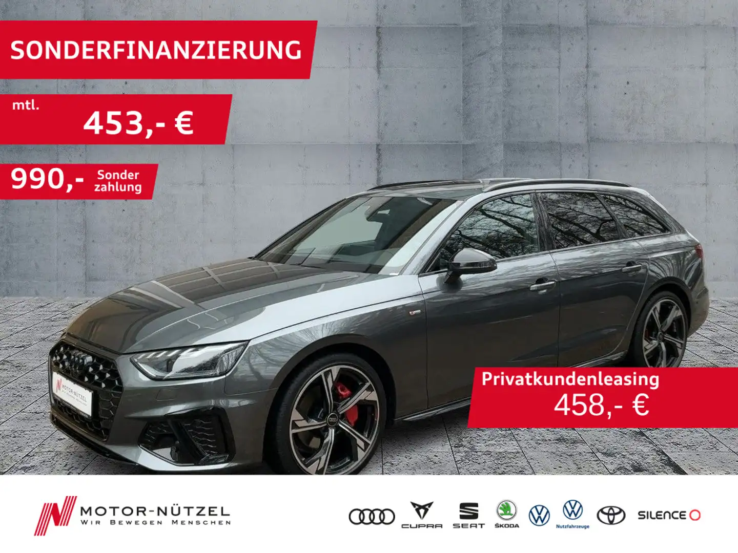 Audi A4 40 TFSI S-LINE COMPETITION MATRIX+B&O Grau - 1