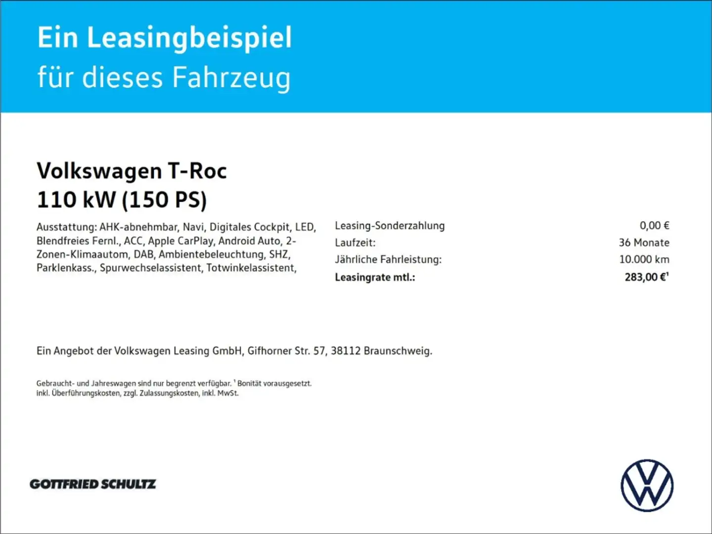 Volkswagen T-Roc 2.0 TDI DSG Goal Navi LED AHK Leichtmetallräder Schwarz - 2