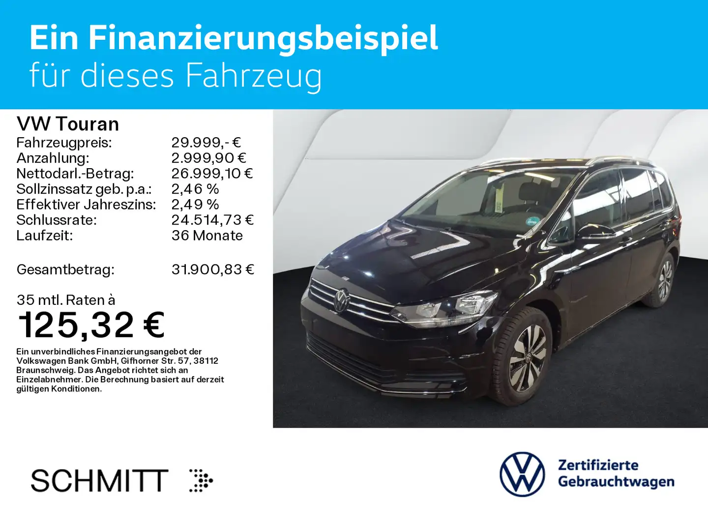 Volkswagen Touran 1.5 TSI GOAL*7-SITZER*KAMERA*PDC*SHZ*NAVI Noir - 2